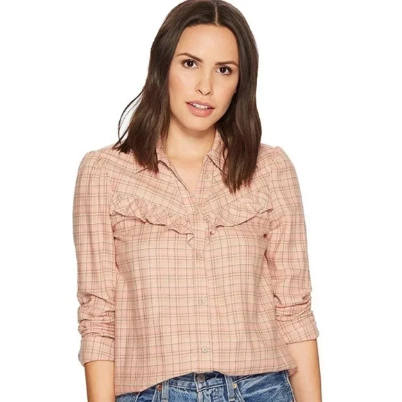 PAIGE Tops - Paige | Long Sleeve Kamie Desert Sunrise Bandit Plaid Shirt Sz S